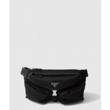 프라다 리나일론 및 가죽 숄더백 2VH175