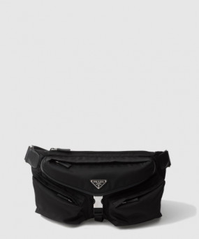 프라다 리나일론 및 가죽 숄더백 2VH175