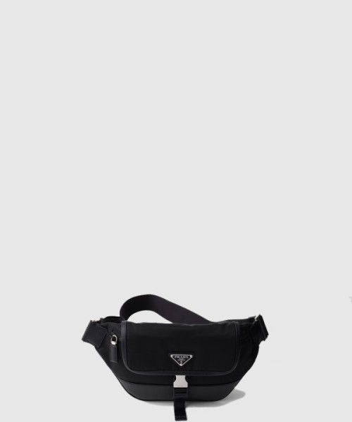 프라다 리나일론 및 사피아노 가죽 숄더백 2VH176