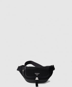 프라다 리나일론 및 사피아노 가죽 숄더백 2VH176