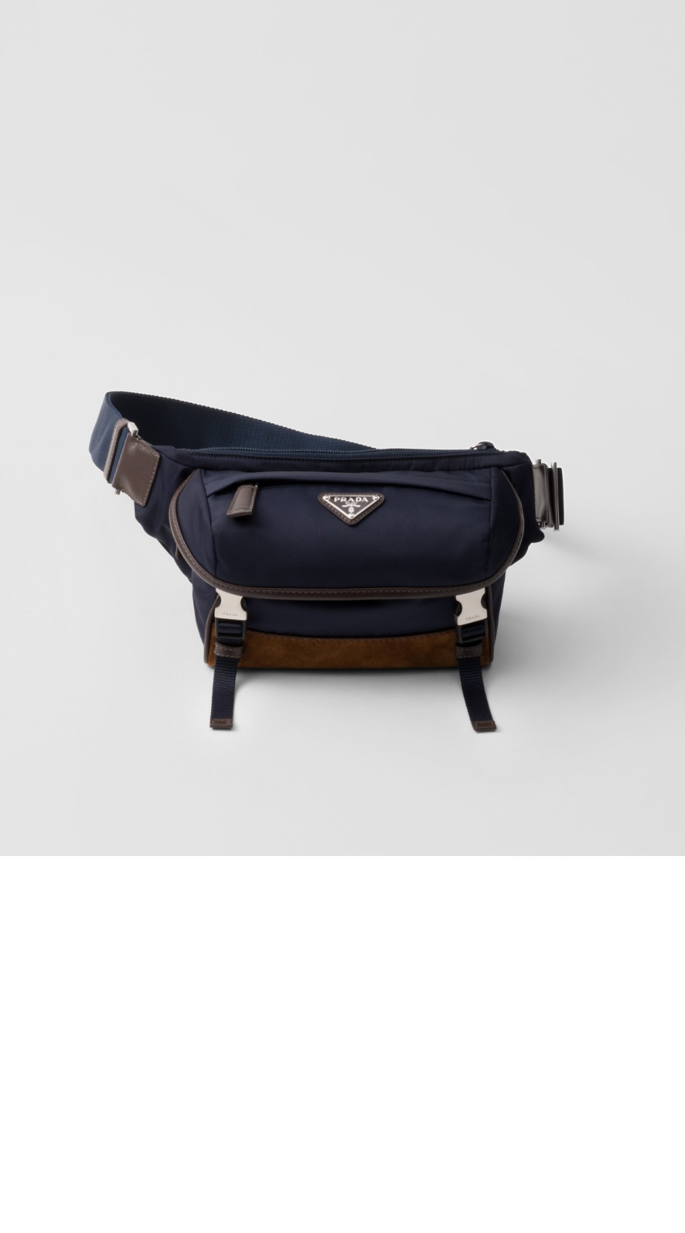 프라다 스몰 리나일론 및 가죽 숄더백 2VH171