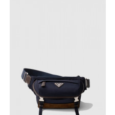 프라다 스몰 리나일론 및 가죽 숄더백 2VH171