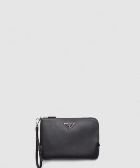 프라다 스몰 사피아노 가죽 파우치 2NH024