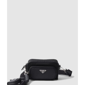 프라다 리나일론 및 사피아노 가죽 숄더백 2VH172