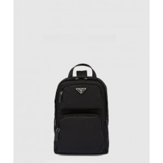 프라다 리나일론 및 사피아노 가죽 백팩 2VZ105
