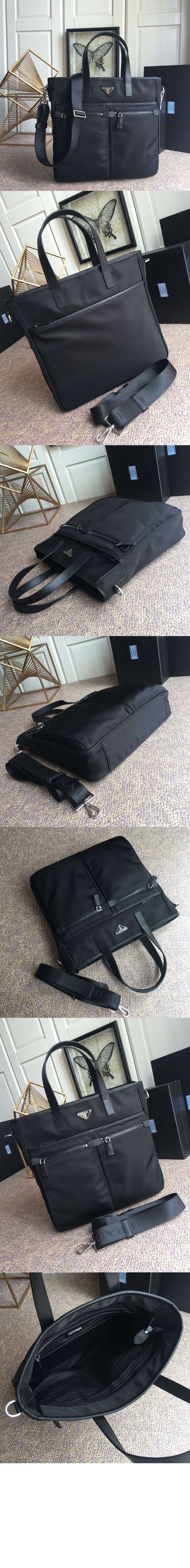 프라다 리나일론 사피아노 토트백 2VG860