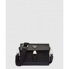 프라다 리나일론 및 사피아노 숄더백 2VD053