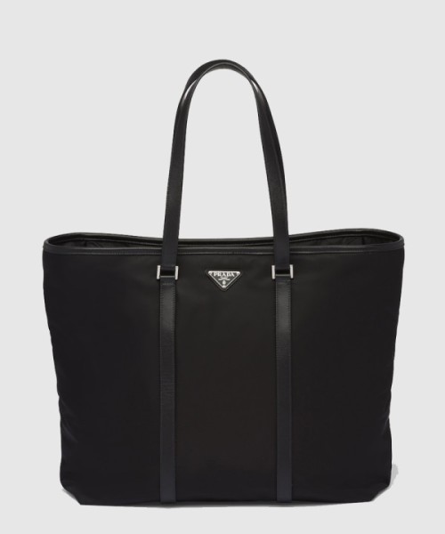 프라다 리나일론 및 사피아노 가죽 토트백 2VG112
