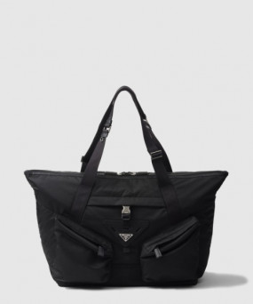 프라다 리나일론 및 가죽 트래블백 2VC040