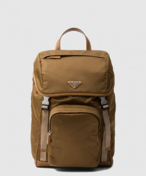 프라다 리나일론 및 가죽 백팩 2VZ135