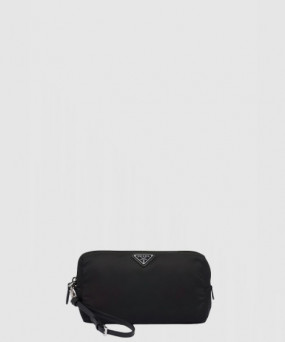 프라다 리나일론 및 브러쉬드 가죽 파우치 2NE063