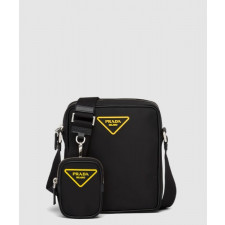 프라다 리나일론 및 사피아노 숄더백 2VH112