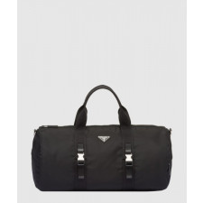 프라다 리나일론 및 사피아노 가죽 더플백 2VC015