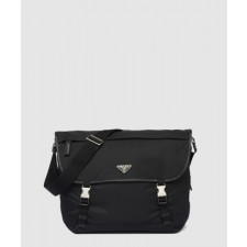프라다 리나일론 및 가죽 숄더백 2VD052