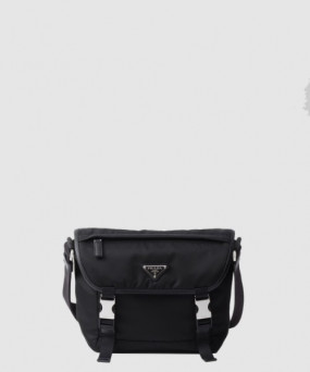 프라다 리나일론 및 사피아노 가죽 숄더백 2VD066