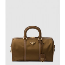 프라다 가죽 탑 핸들백 1BB233