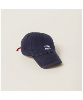 미우미우 데님 베이스볼 캡 모자