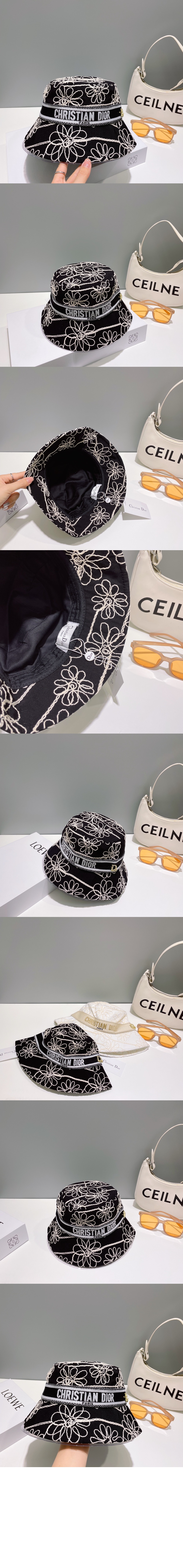 디올 자수 로고 버킷햇 33PDP