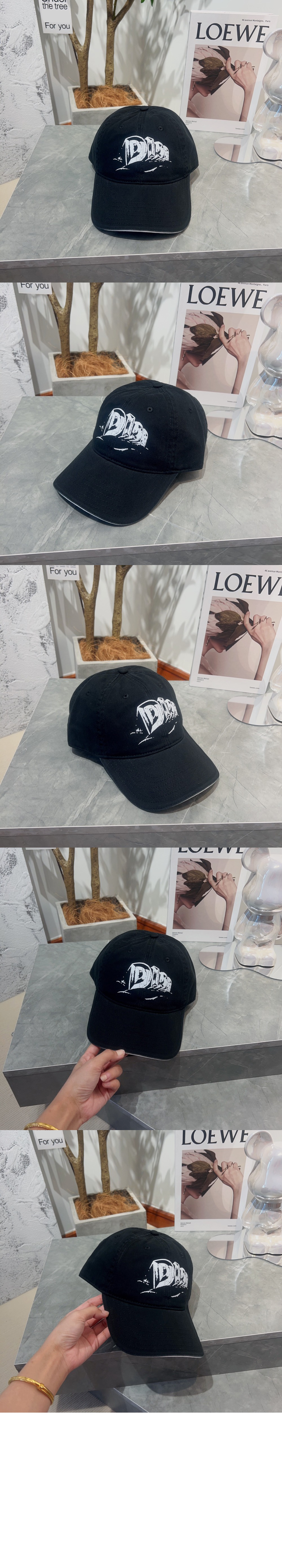 디올 로고 베이스볼 캡 243C9