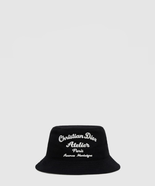 디올 아뜰리에 자수 로고 버킷햇 243C9