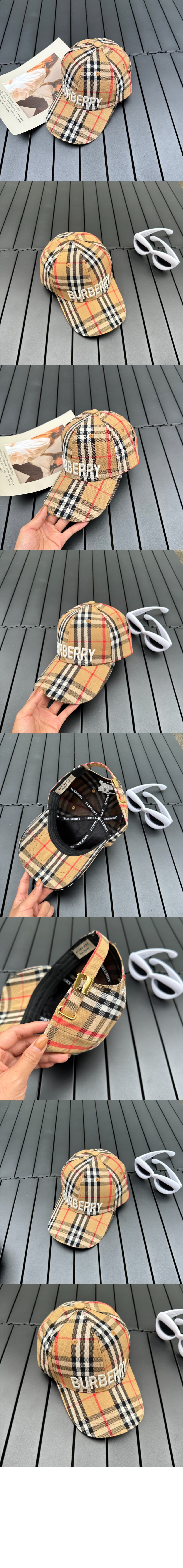 버버리 빈티지 체크 베이스볼 캡 8065819