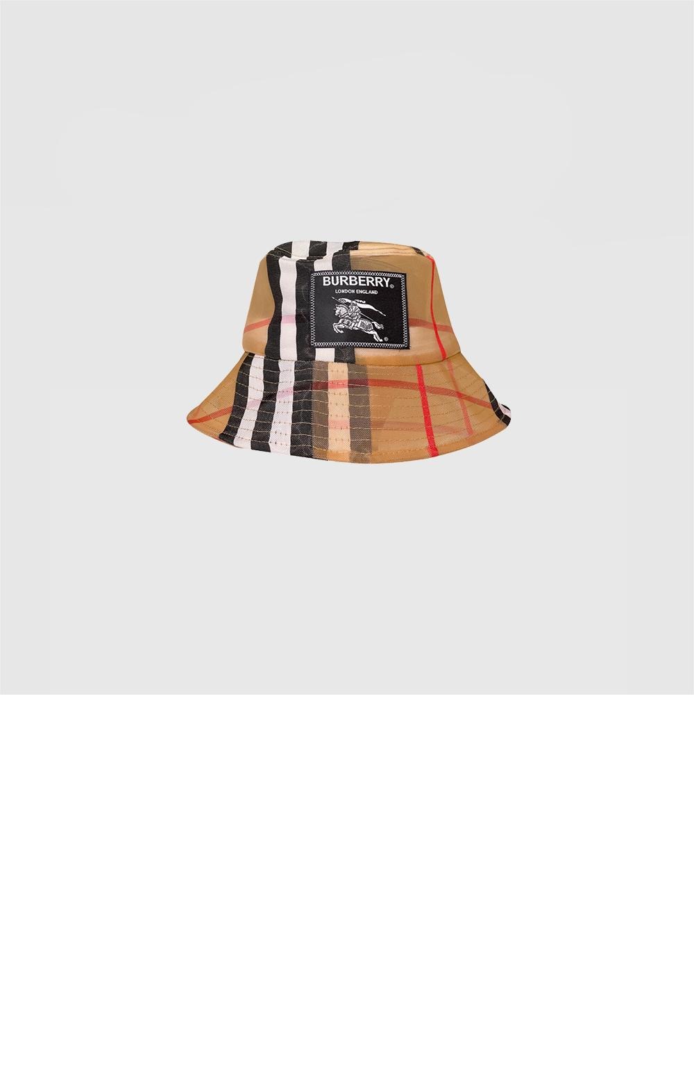버버리 빈티지 체크 버킷햇 8056347
