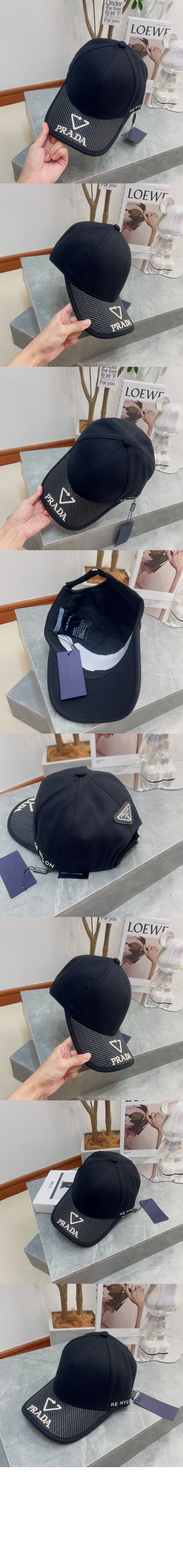 프라다 베이스볼 캡 1HC845