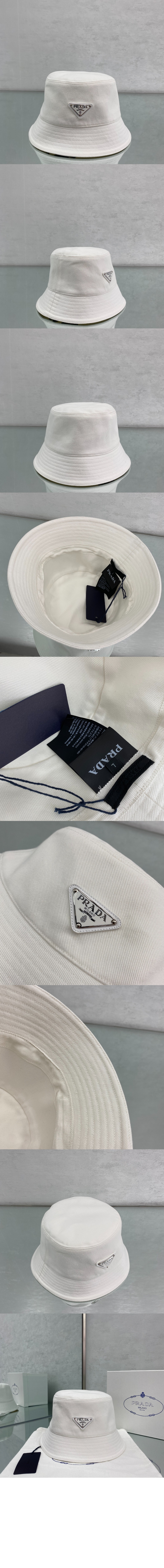 프라다 드릴 버킷햇 2HC137