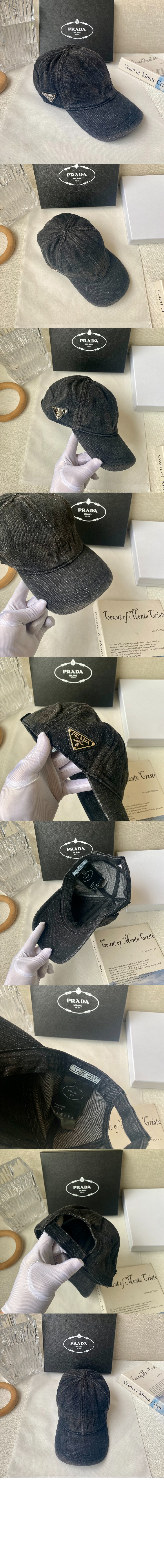 프라다 타닌 베이스볼 캡 2HC274