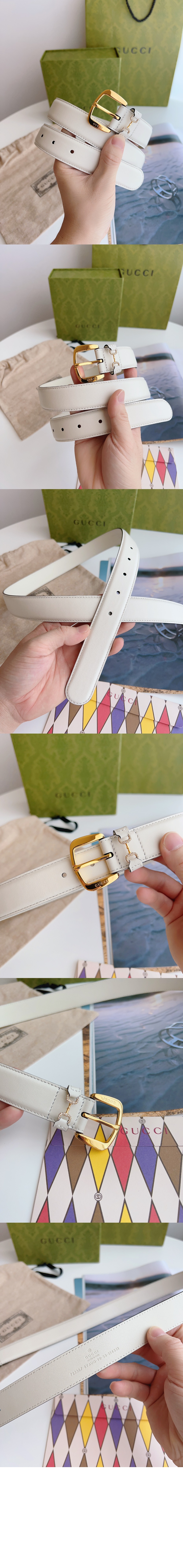 구찌 크리스털 홀스빗 벨트 725307