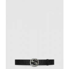 구찌 인터로킹 G 버클 와이드 벨트 794196