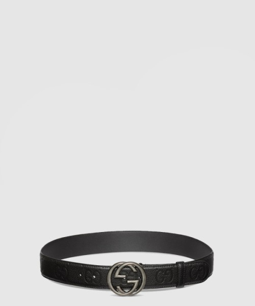 구찌 인터로킹 G 버클 벨트 774153