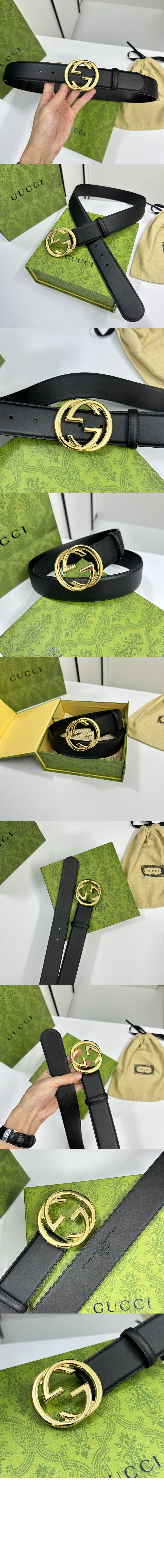 구찌 인터로킹 G 버클 벨트 774153