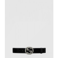 구찌 인터로킹 G 버클 와이드 벨트 763389