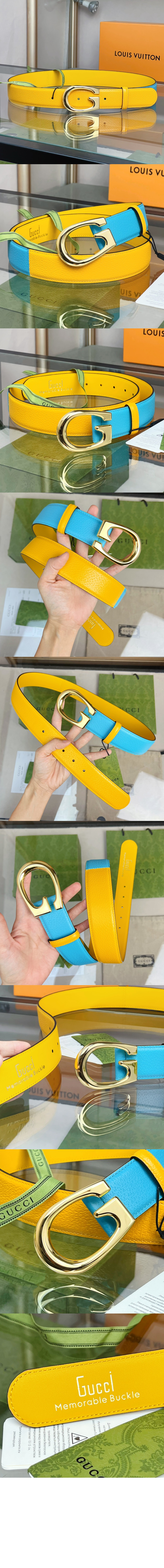 구찌 와이드 벨트 709954