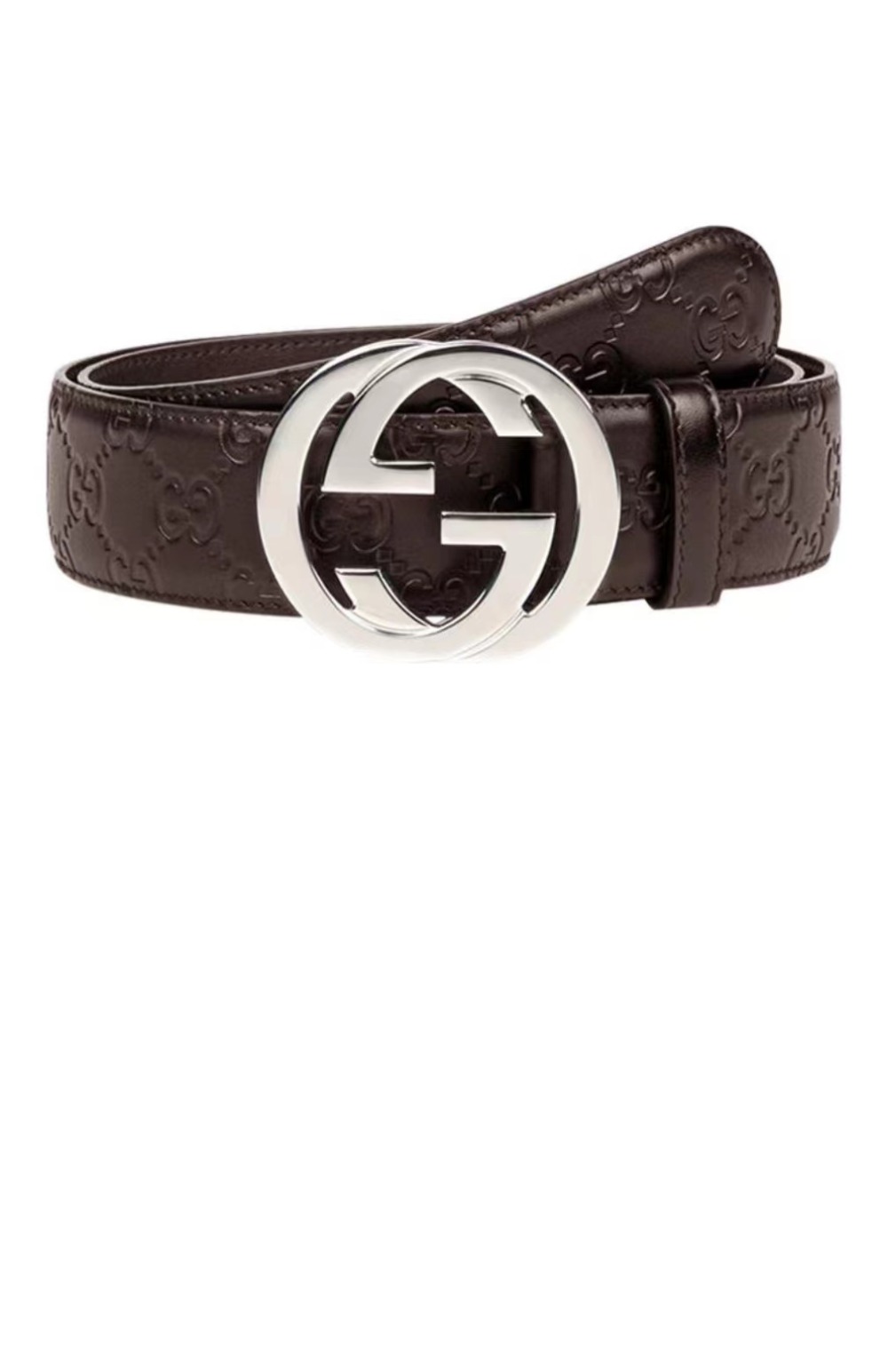 구찌 인터로킹 G 버클 시그니처 벨트 411924