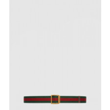 구찌 직사각형 버클 웹 벨트 700339