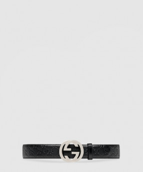 구찌 인터로킹 G 버클 구찌 시그니처 벨트 411924