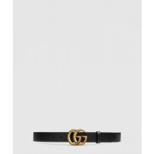 구찌 더블 G 버클 레더 벨트 409417