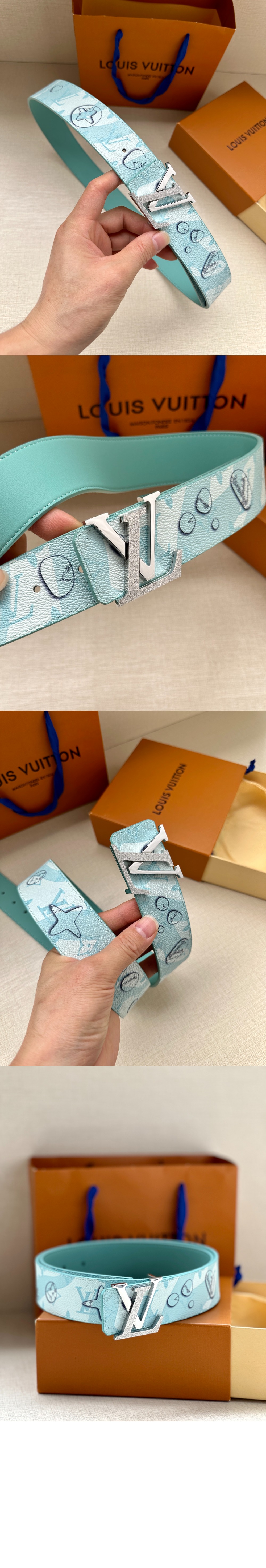 루이비통 아쿠아 리버서블 벨트 M0726S