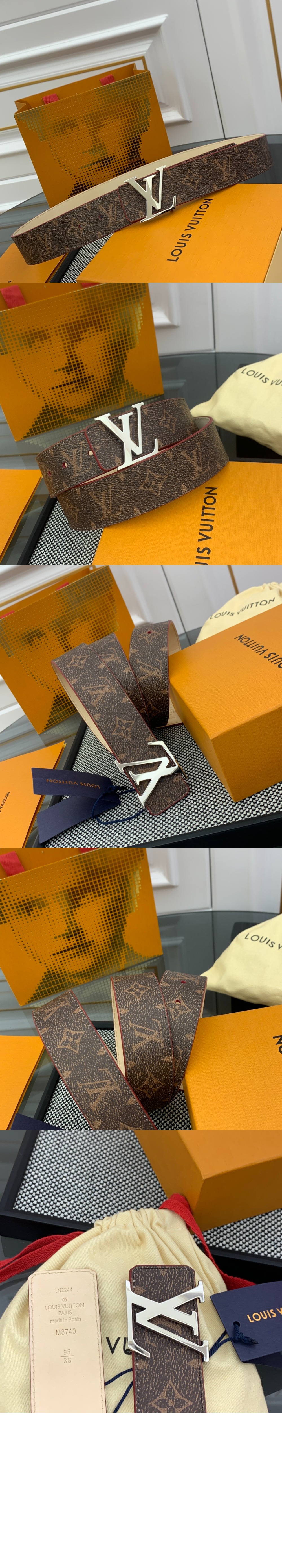 루이비통 이니셜 리버서블 벨트 M8740T