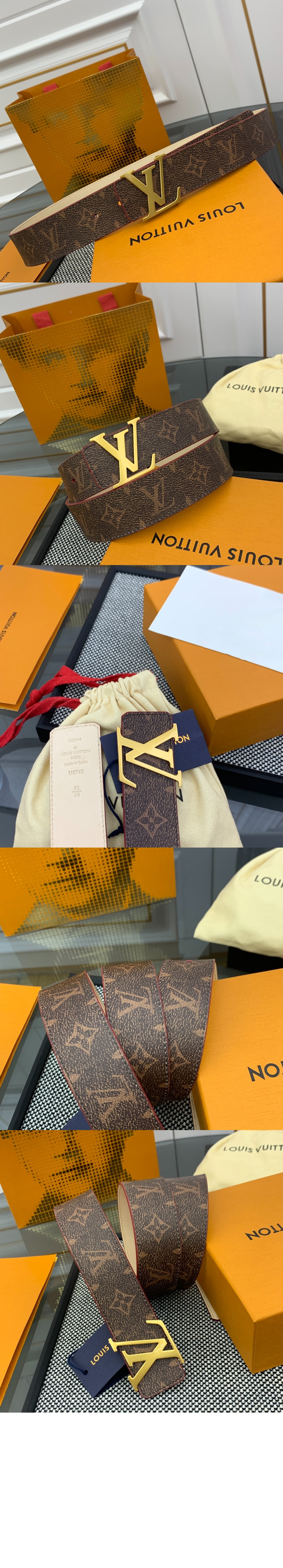 루이비통 이니셜 리버서블 벨트 M8740T