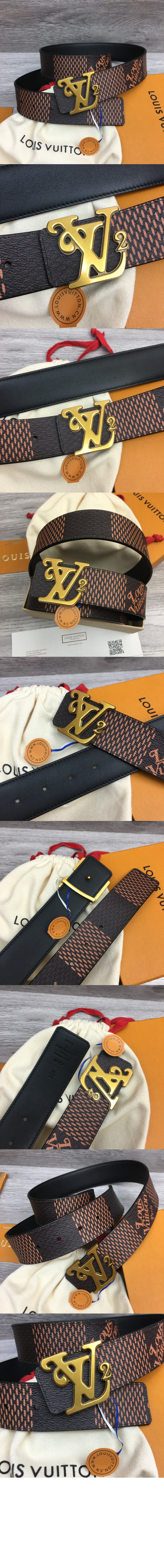 루이비통 스퀘어드 리버서블 벨트 MP254S