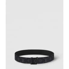 루이비통 LV 이니셜 매트 블랙 벨트 M0449U