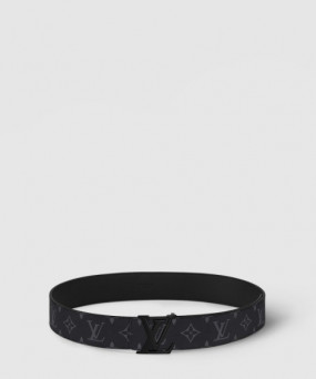 루이비통 LV 이니셜 매트 블랙 벨트 M0449U