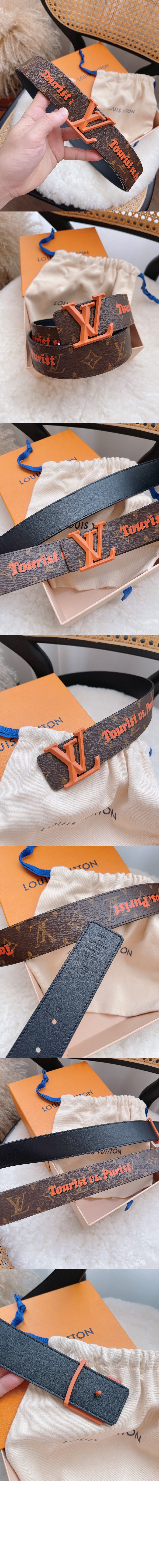 루이비통 오래된 레터링 그래피티 벨트 MP304V