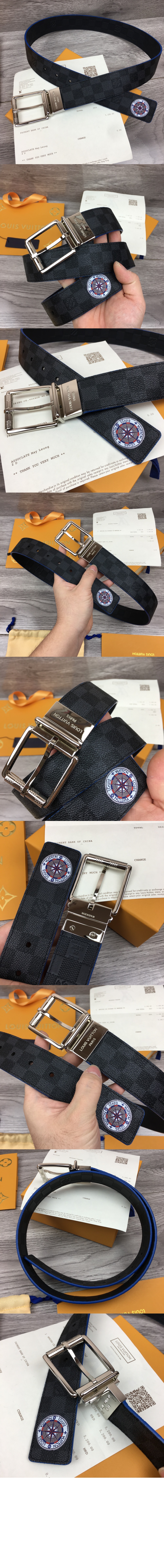 루이비통 클래식 체크 벨트 M0214T