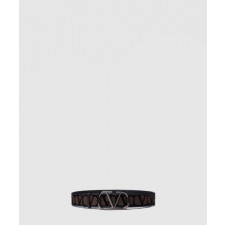 발렌티노 V 로고 벨트