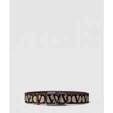 발렌티노 V 로고 벨트