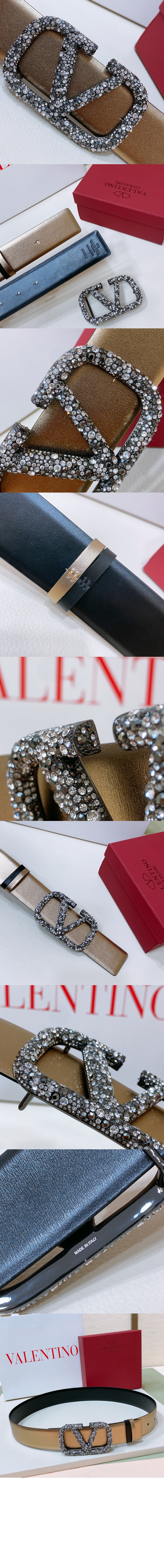 발렌티노 브이로고 리버서블 벨트